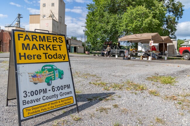 New Brighton Farmers Market runs weekly from May to November with local vendors and goods.