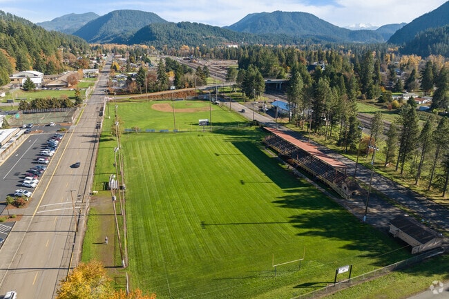 Students at Oakridge OJSHS can enjoy playing soccer.