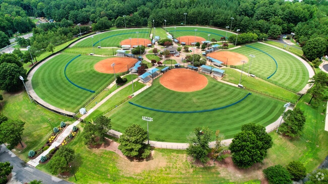 Softball and baseball are popular sports for Raleigh locals, making this complex a favorite.
