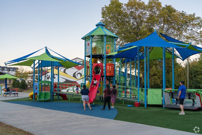 Gainesville Cotton Mill Village residents can take their families to the Midland Greenway.