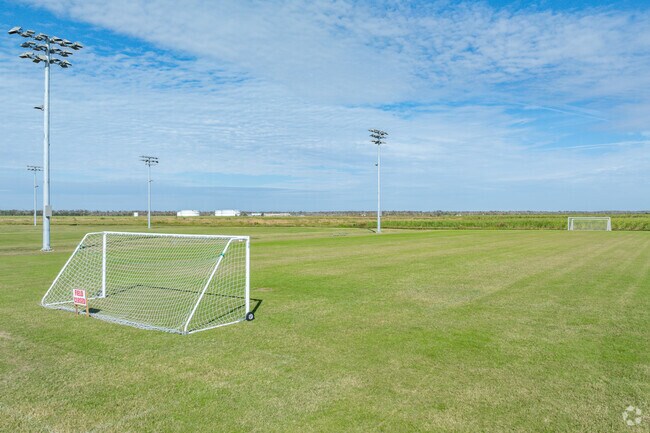 Hit the soccer fields on a weekday morning at Raceland Community Park.