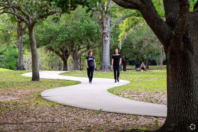Near Southern Oaks, Cypress Grove Park features peaceful walking trails all through the grounds.
