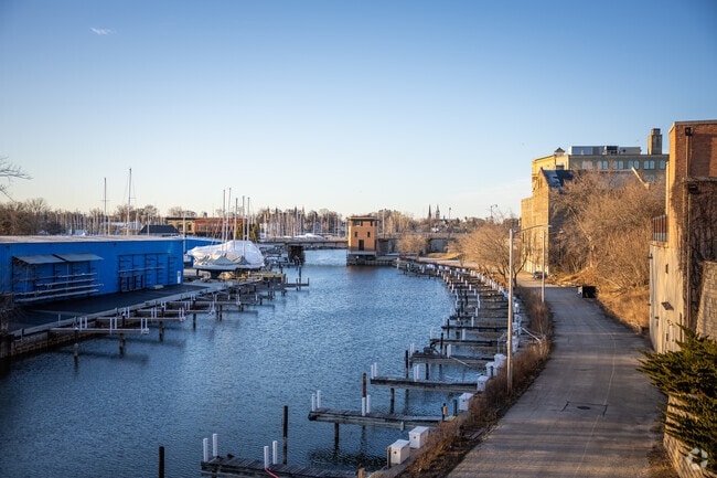 Enjoy an evening walk by the water in Midtown, WI.