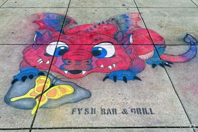 Minutes from Coraci, creative street art is found at Port Orange City Hall.