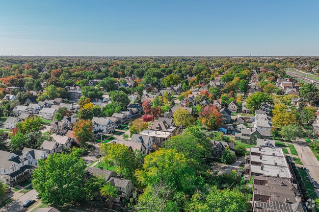 Tree lined streets and cute cottages make up the majority of neighborhoods in Brooklyn-Centre.