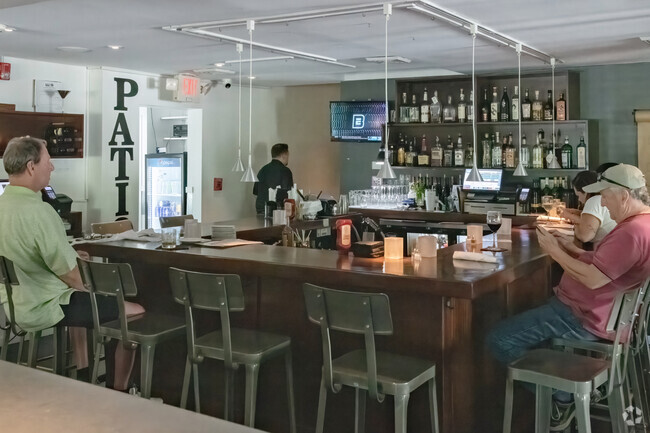 For a pleasant beverage at the bar Olio is a nice place in the Long Hill neighborhood of Groton.