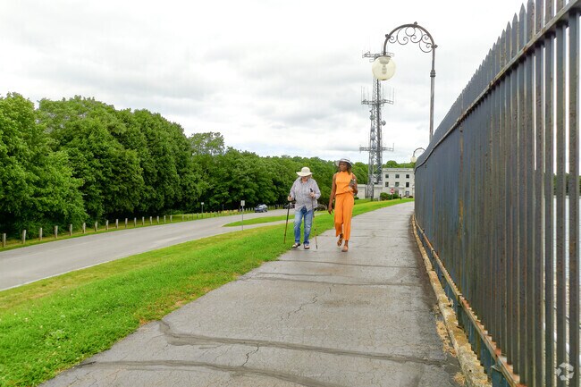 Cobb's Hill Park features 109 acres of natural beauty, recreation, and scenic trails.