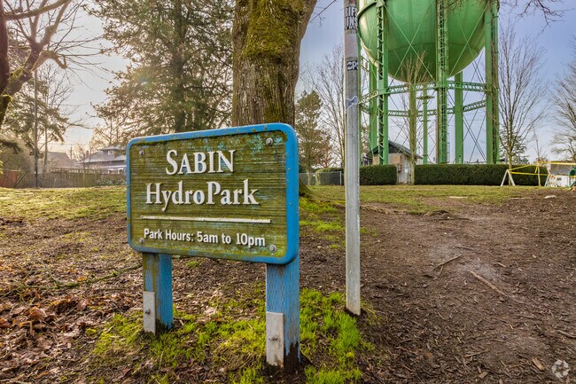 Sabin HydroPark offers a nice playground and picnic space for Portland families.