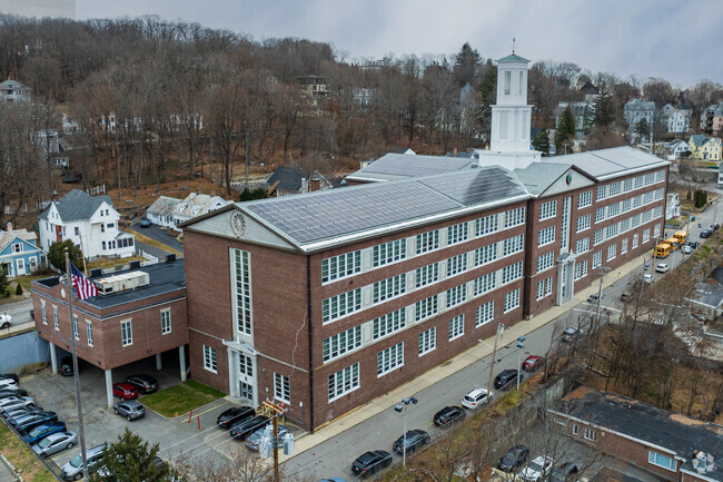 Longsjo Jr. Middle School was established at the site of the previous Fitchburg High School.
