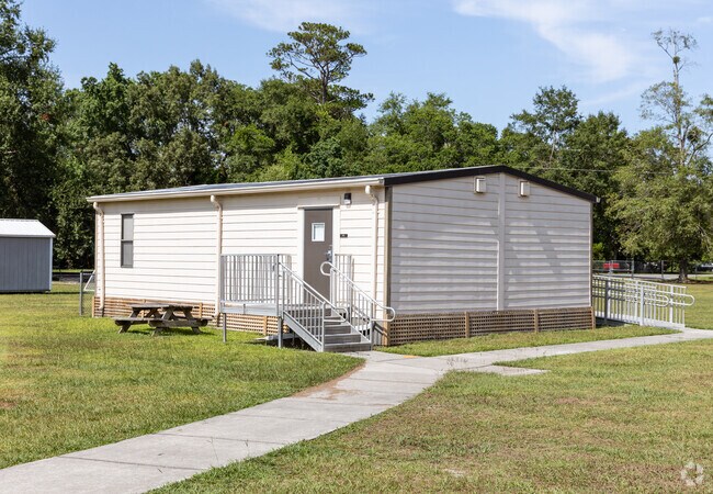 There's one mobile classroom unit at Wrightsboro Elementary School.