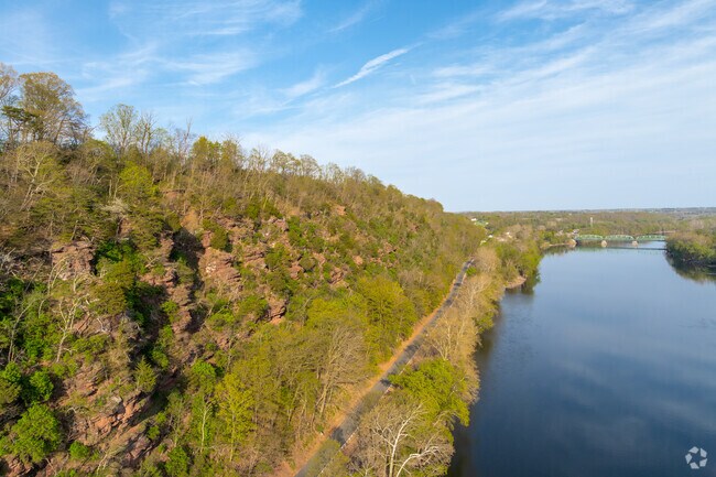 Milford is surrounded by hills and forests, with trails like D&R Canal and Musconetcong Gorge.