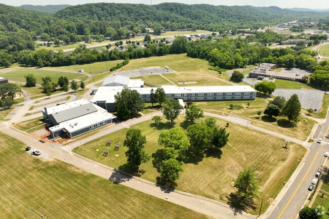Robertsville Middle School is located right by the mountains.