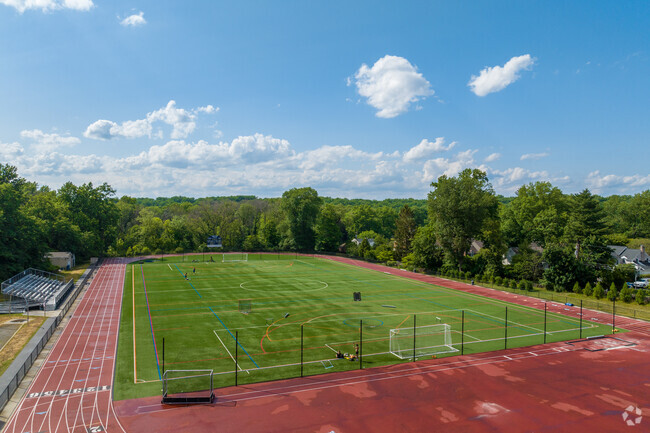 A look over the Wilmington Friends School stadium where parents can come to watch students games