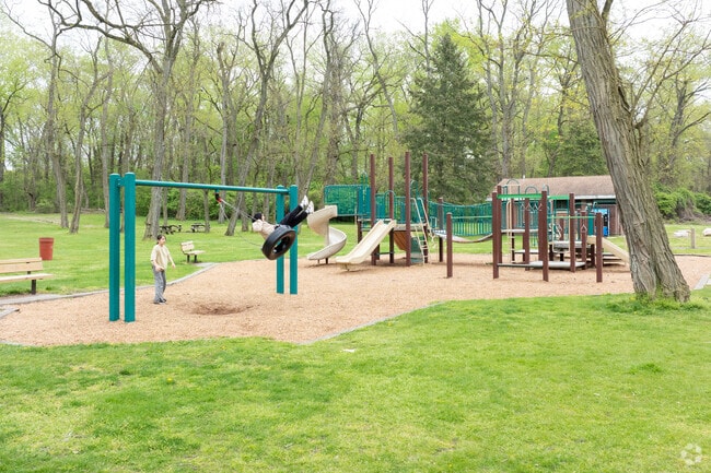 Have fun swinging away the day at the playground in Croton Point Park.