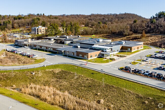 Franklin Regional Primary School sits high above the main access road.
