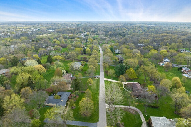 Most Kildeer homes are arranged into subdivisions.