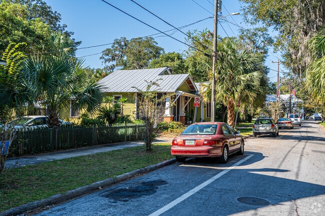 Rows of beautifully restored houses line the scenic streets of Duckpond.