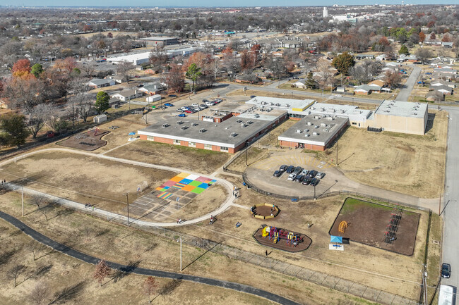 Kids love recess on the sprawling grounds of Oak Crest Elementary