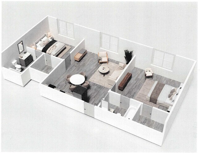 larger 2bd/2 bath