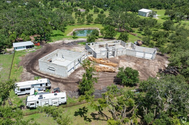 New construction is being built to accommodate livestock in the area.