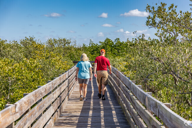 New Port Richey West has beautiful wilderness trails through the mangroves.