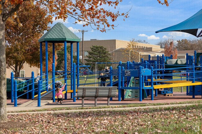 Playgrounds within Woodbourne-Hyde Park are plentiful and active.