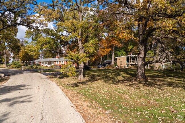 Most homes in Sleepy Hollow are off of long, curving roads.