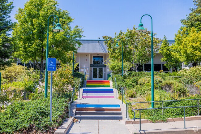 Colorful steps celebrate diversity and inclusion at Mill Valley Middle School at Almonte.
