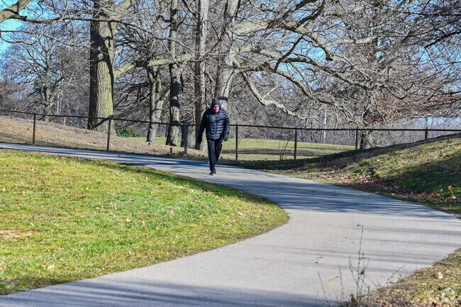 Bancroft Park has a 1.4-mile paved walking path to enjoy, located in Northtown.
