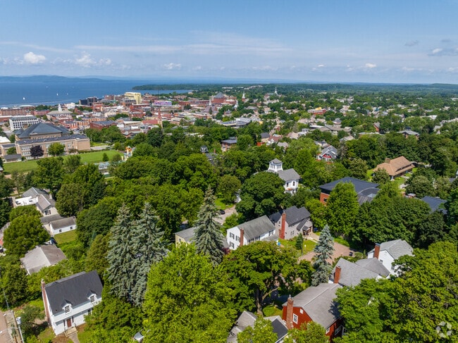 Sweeping views of the lake and downtown can be found from some homes in Hill Section.