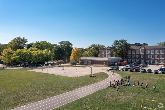 Haven Middle School in Evanston offers multiple outdoor amenities to its students.