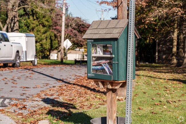 This Free Little Library provides South Heidelberg folks with a way to explore new authors.