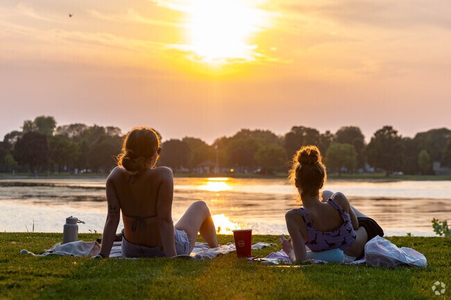 Watch the sunset over Lake Winnebago with a friend in Menominee South.