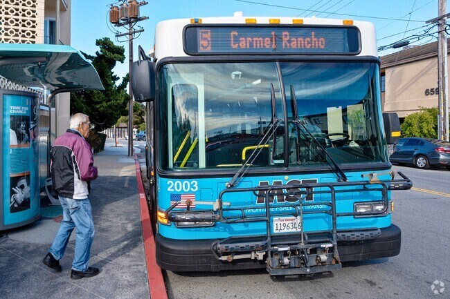Convenient Monterey-Salinas Transit stops make travel simple in Monterey Vista.