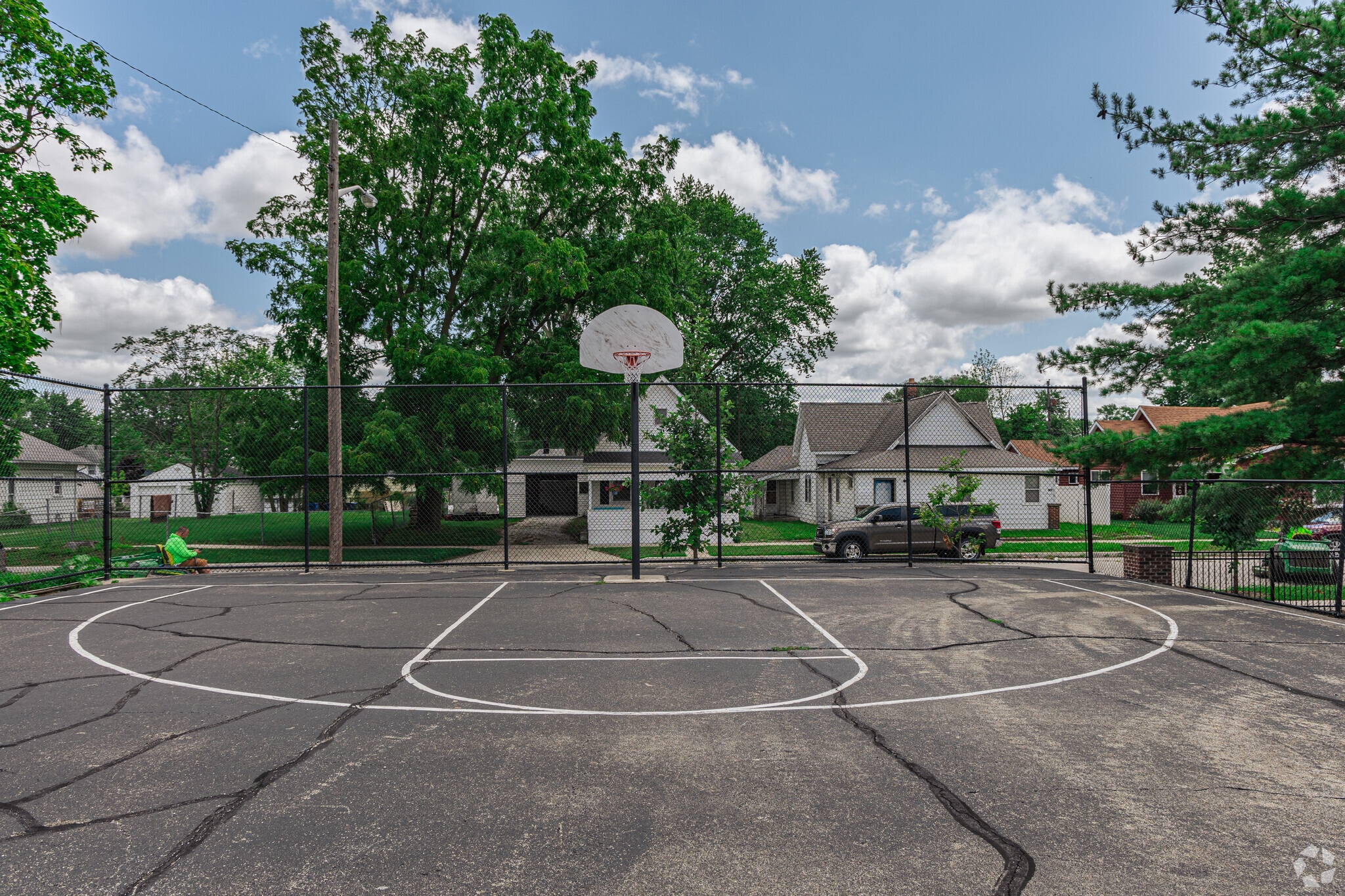 Meridian Park, in the heart of the Fairlawn neighborhood, offers multiple play areas.