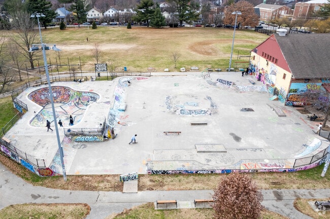 Wyman Park skaters can practice their moves Hampden Skatepark.