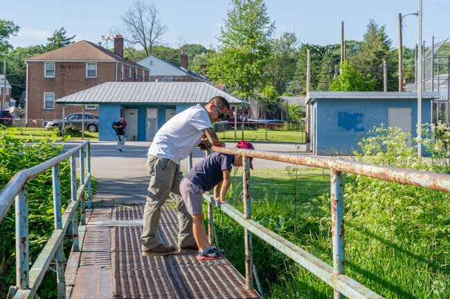 Donald R. Taylor Memorial Park has Spring Creek stretching throughout its play areas.