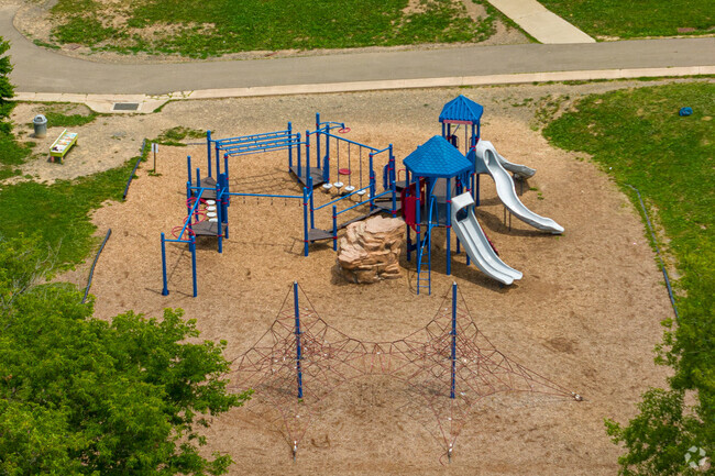 Cayuga Heights Elementary features a nice playground for students.