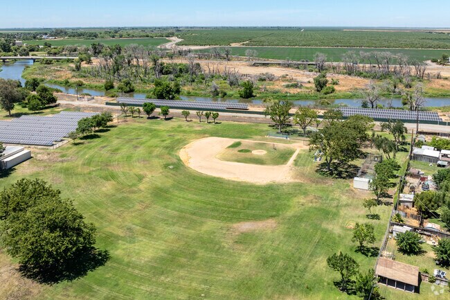 The baseball field at Firebaugh Community Day School in Firebaugh.