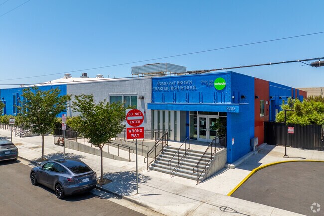 Animo Pat Brown School is located in South Los Angeles.