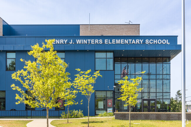 Side view of Henry J Winters Elementary School.