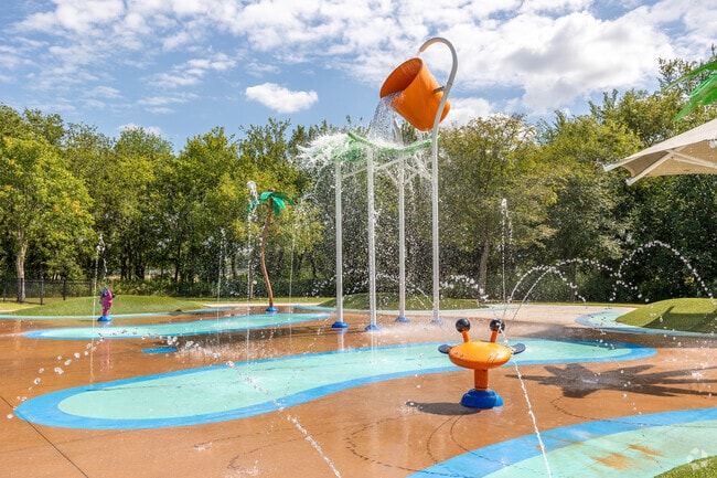 Cool off and have a blast at the Splash Pad at Fantastical Island in Owasso!