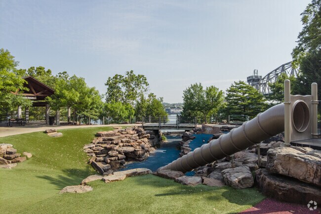 Riverfront Park in Downtown Argenta, Little Rock, Arkansas.