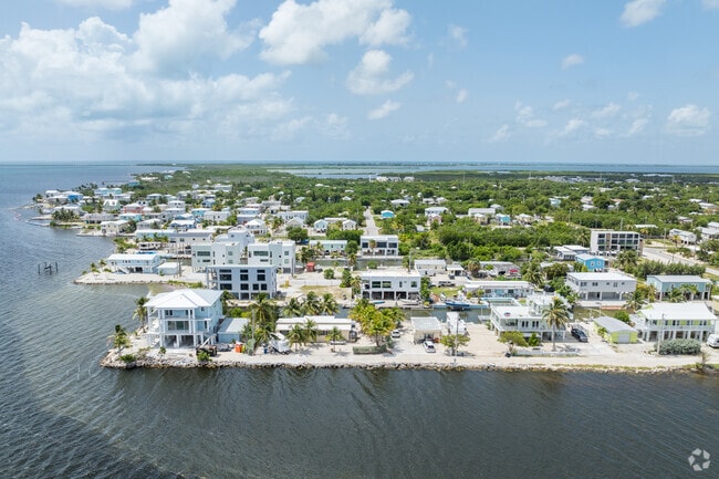 Many of the homes in Big Pine Key are waterfront with private pools.