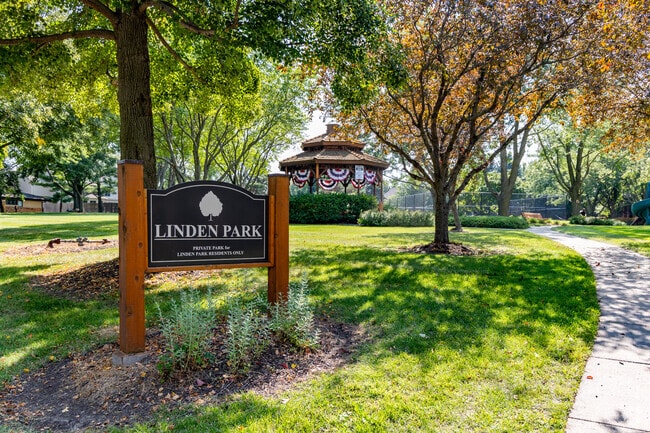 Linden Park is a residents‑only neighborhood park with play areas.