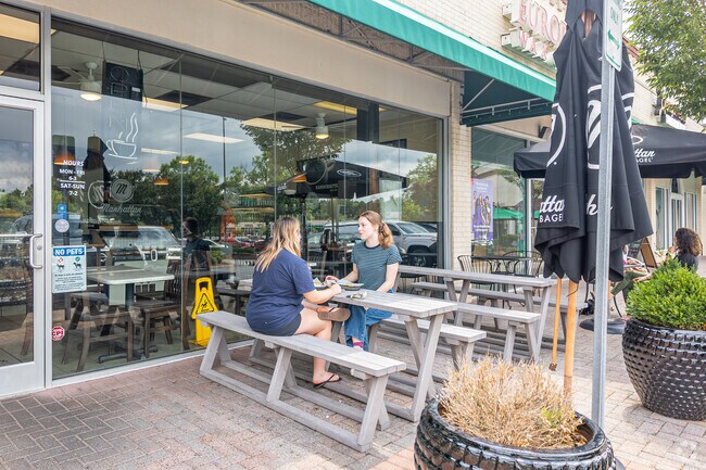 Be sure to stop by Manhattan Bagel for something good to eat and drink while in Hembstead.