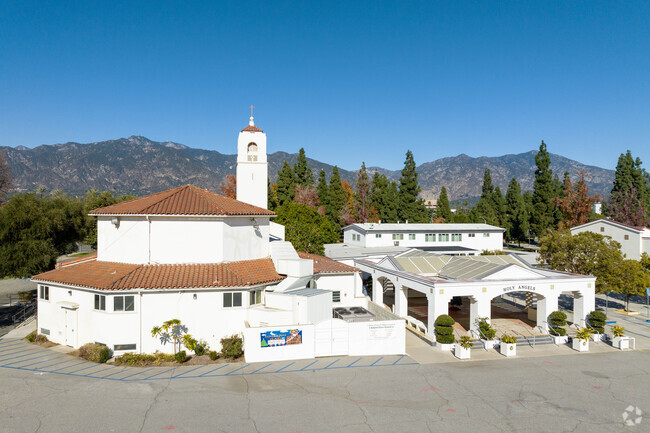 Holy Angels Elementary School church grounds.