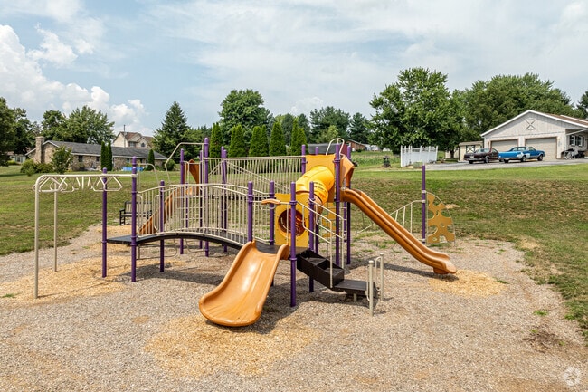 The playground at Manheim Elementary is a favorite destination for students.