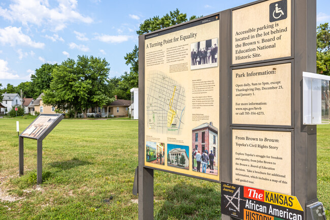 This park has a landmark the  supreme court case that ended legal segregation in public schools.