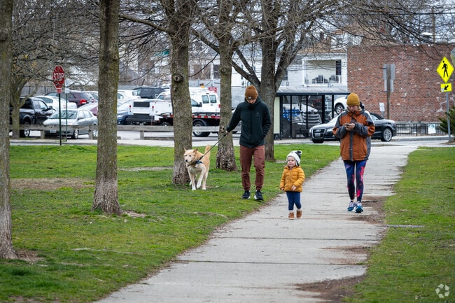 Take a stroll with your family and furry friends along Blackstone Blvd in Providence's Oak Hill.